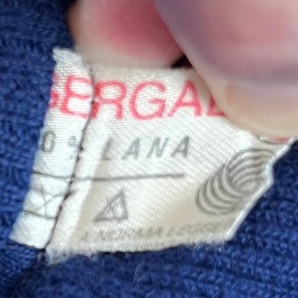 Vintage Men’s Cycling Jacket 1973 Sergal Milano Size Med EU 3 Acrylic Wool Blue - Picture 11 of 11